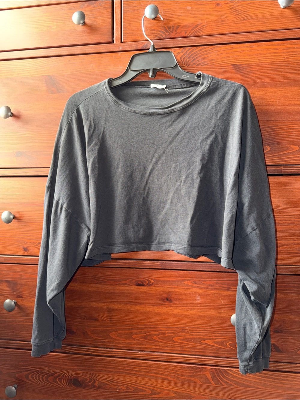 Cotton On Boxy Cropped Long-Sleeve Tee 100% Cotton | Size M